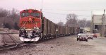 BNSF coal train DPU